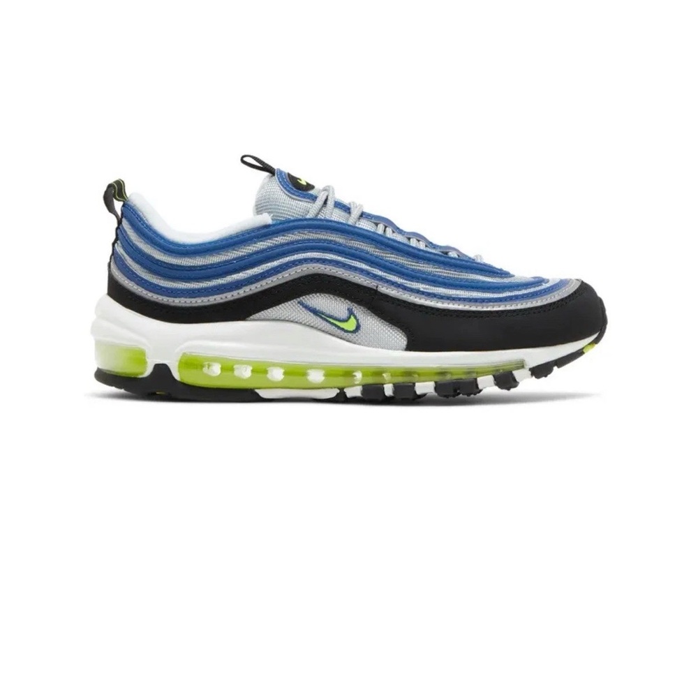 Nike Air Max 97 Black, Blue, and Green Sneakers